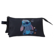 Estuche tres compartimentos Stitch Excited Estuche tres compartimentos Stitch Excited