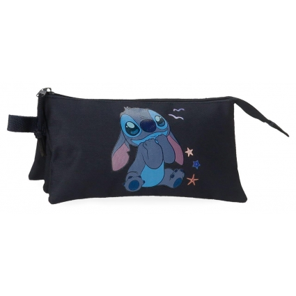 Estuche tres compartimentos Stitch Excited Estuche tres compartimentos Stitch Excited