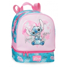 Mochila Heart Stitch 28cm con portamerienda
