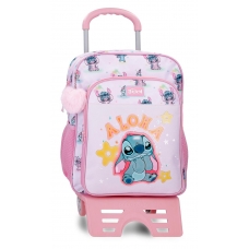Mochila Escolar Stitch You & Me 40 cm con carro