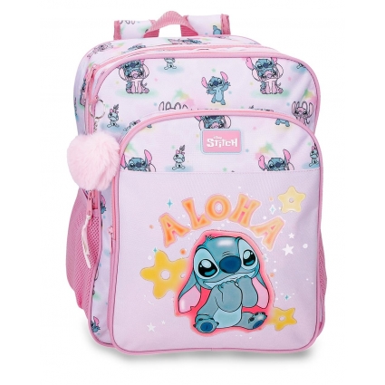 Mochila Escolar dos compartimentos Stitch You & Me 40 cm adaptable a carro Mochila Escolar dos compartimentos Stitch You & Me 40 cm adaptable a carro