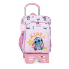 Mochila Escolar dos compartimentos Stitch You & Me 40 cm con carro Mochila Escolar dos compartimentos Stitch You & Me 40 cm con carro