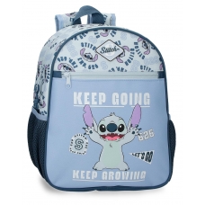 School Backpack 33cm Disney Stitch Keep Going Navy