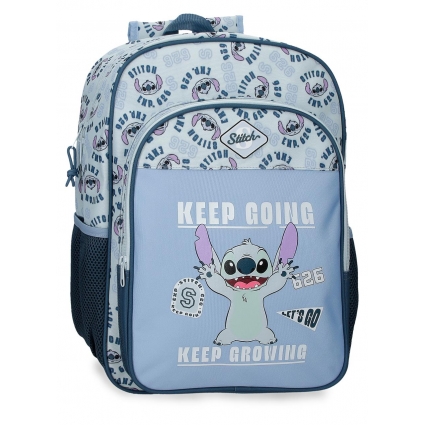 Mochila Escolar 40cm Disney Stitch Keep Going Marino Mochila Escolar 40cm Disney Stitch Keep Going Marino