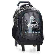 Mochila Adaptable con Carro 46cm Star Wars His Name Is Grogu Negro