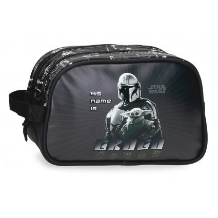 Neceser Dos Compartimentos Star Wars His Name Is Grogu Negro Neceser Dos Compartimentos Star Wars His Name Is Grogu Negro