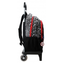 Mochila Adaptable con Carro 42cm Marvel Team Avengers Negro Mochila Adaptable con Carro 42cm Marvel Team Avengers Negro