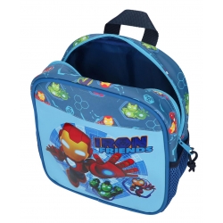 Mochila preescolar Iron Man Iron Friends 25 cm adaptable a carro