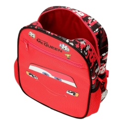Mochila Cars Mcqueen Red 28 cm adaptable a carro