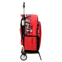 Mochila Escolar Cars Mcqueen Red 40 cm con carro Mochila Escolar Cars Mcqueen Red 40 cm con carro