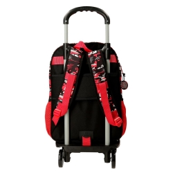 Mochila Escolar Cars Mcqueen Red 40 cm con carro Mochila Escolar Cars Mcqueen Red 40 cm con carro