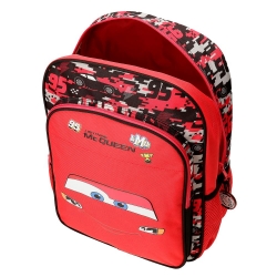 Mochila Escolar Cars Mcqueen Red 40 cm con carro Mochila Escolar Cars Mcqueen Red 40 cm con carro