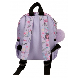 Mochila de Paseo pequeña Sanrio Kuromi Retropop 24 cm Morado