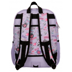Mochila Escolar Sanrio Kuromi Retropop 38 cm Adaptable a Carro Morado Mochila Escolar Sanrio Kuromi Retropop 38 cm Adaptable a Carro Morado
