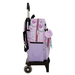 Mochila Escolar Sanrio Kuromi Retropop 38 cm Con Carro Morado Mochila Escolar Sanrio Kuromi Retropop 38 cm Con Carro Morado