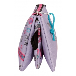 Estuche Triple Sanrio Kuromi Retropop Morado Estuche Triple Sanrio Kuromi Retropop Morado