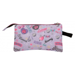 Estuche Triple Sanrio Kuromi Retropop Morado Estuche Triple Sanrio Kuromi Retropop Morado