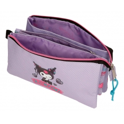 Estuche Triple Sanrio Kuromi Retropop Morado Estuche Triple Sanrio Kuromi Retropop Morado