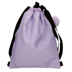 Mochila Saco Con Cremallera Sanrio Kuromi Retropop 46 cm Morado Mochila Saco Con Cremallera Sanrio Kuromi Retropop 46 cm Morado