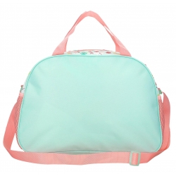 Bolsa De Viaje 28 cm Sanrio Floral Kitty Verde Claro