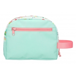 Neceser Sanrio Floral Kitty Verde Claro