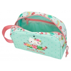 Neceser Sanrio Floral Kitty Verde Claro