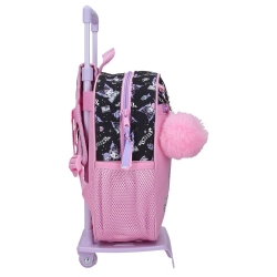 Mochila de Paseo Sanrio Kuromi Fortune Telling 28 cm Con Carro Rosa Mochila de Paseo Sanrio Kuromi Fortune Telling 28 cm Con Carro Rosa