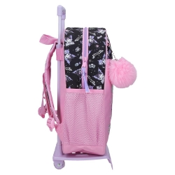 Mochila Casual Sanrio Kuromi Fortune Telling 33 cm Con Carro Rosa Mochila Casual Sanrio Kuromi Fortune Telling 33 cm Con Carro Rosa