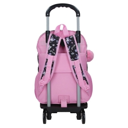 Mochila Escolar Doble Compartimento Sanrio Kuromi Fortune Telling 40 cm Con Carro Rosa Mochila Escolar Doble Compartimento Sanrio Kuromi Fortune Telling 40 cm Con Carro Rosa