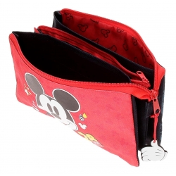 Estuche Mickey Get Moving Tres Compartimentos