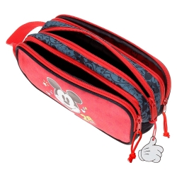 Estuche Mickey Get MovingTriple Cremallera