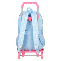 Mochila dos compartimentos Mickey vibes 44cm con carro
