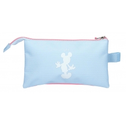 Estuche Mickey vibes tres compartimentos