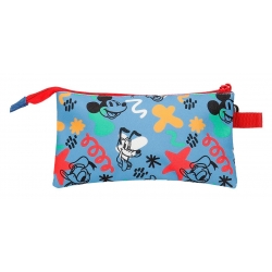 Estuche Mickey Peek a Boo Tres Compartimentos