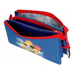 Estuche Mickey Peek a Boo Tres Compartimentos