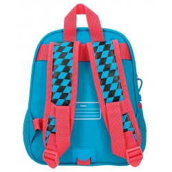Mochila Escolar 28cm Disney Hight Speed Azul