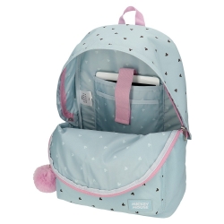 Mochila escolar Mickey y Minnie kisses con portaordenador Mochila escolar Mickey y Minnie kisses con portaordenador