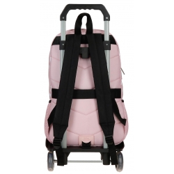 Mochila dos compartimentos Mnnie Heads 44cm con carro
