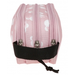 Estuche Minnie Heads triple compartimento