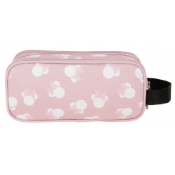 Estuche Minnie Heads triple compartimento