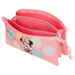 Estuche tres compartimentos Minnie Coquette