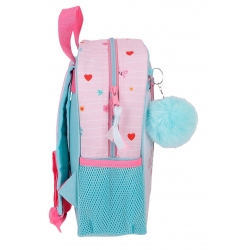 Mochila Escolar 28cm Disney Minnie Happy To Be Me Rosa