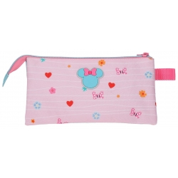 Estuche Escolar Disney Minnie Happy To Be Me Rosa