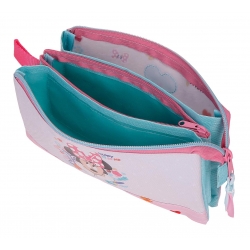 Estuche Escolar Disney Minnie Happy To Be Me Rosa