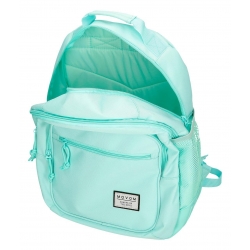 Mochila doble compartimento Movom Always on the move adaptable a carro azul claro