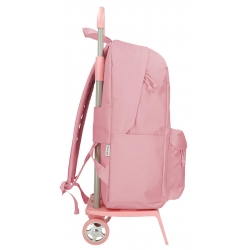 Mochila escolar Movom Always on the move 44 cm rosa con carro