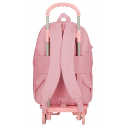 Mochila escolar Movom Always on the move 44 cm rosa con carro