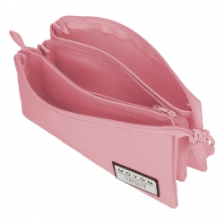Estuche Movom Always on the move tres compartimentos rosa