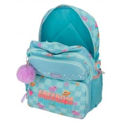 Mochila Escolar 45cm Movom Freedom Turquesa Azul Mochila Escolar 45cm Movom Freedom Turquesa Azul