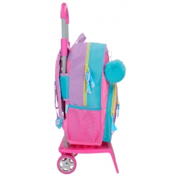 Mochila Adaptable con Carro 38cm Movom Block Rosa